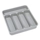 thumbnail image 1 of Bandeja para cubiertos, divisores de cajones, organizador expandible para cubiertos y vajilla Gris, 1 of 9