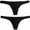 Black, variant on KONDYS Thong Bikini Bottoms for Women Curvy Swimsuit Bathing Suit Sexy Solid Color Swim Briefs Triangle Bottom