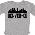 thumbnail image 4 of Inktastic Denver Colorado City Skyline Boys or Girls Long Sleeve Baby Bodysuit, 4 of 5