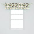 thumbnail image 2 of Ambesonne Cartoon Window Valance, Funny Insects Spiders, 54" X 12", Multicolor, 2 of 3