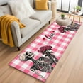 thumbnail image 2 of Valentine's Day Washable Area Rug 2 x 6 ft Skull Rose Love, Soft Non Slip Rugs Stain Repellent Indoor Felt Carpet for Living Dining Room Bedroom Home Office, 2 of 9