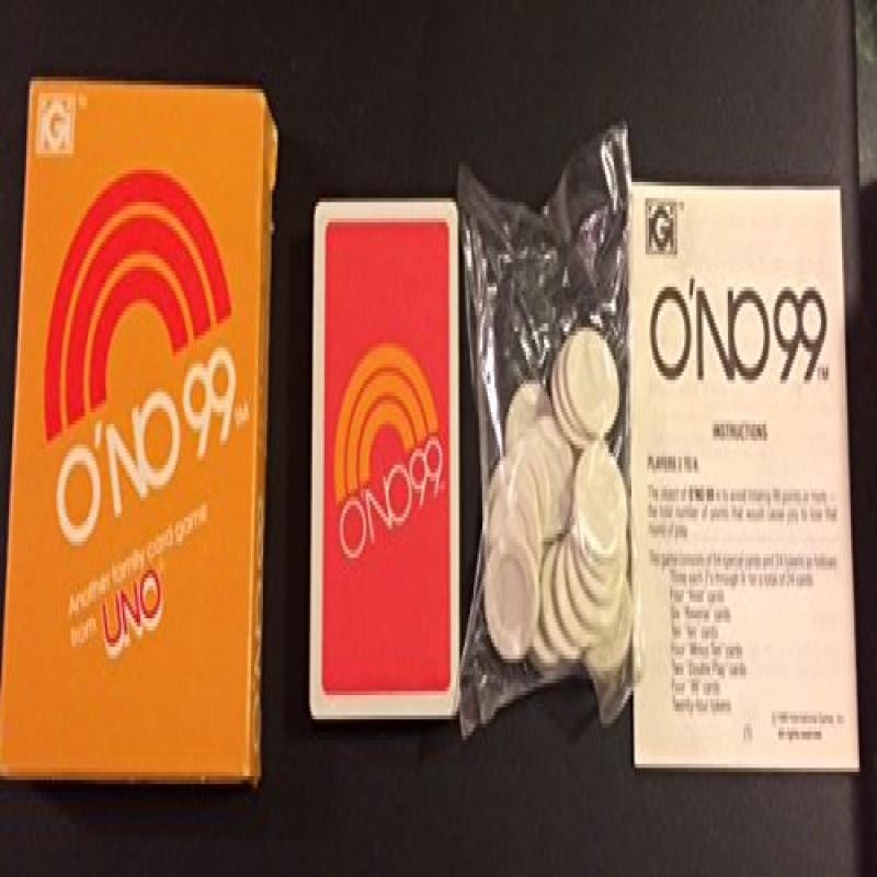 O'NO 99 Card Game From The Makers Of Uno 1980 - Walmart.com