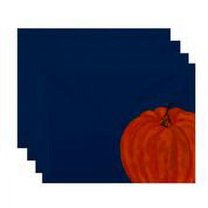 Simply Daisy 18" x 14" Li'l Pumpkin Holiday Print Placemats, Set of 4