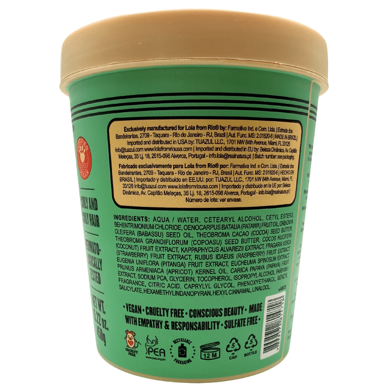 Lola From Rio Meu Cacho Minha Vida Hair Mask, 15.87 oz photo 2