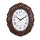 thumbnail image 2 of Reloj de pared grande de cristal decorativo, relojes de pared españoles, silenciosos, de cuarzo. Color de madera, 2 of 8