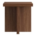 thumbnail image 4 of Evelyn&Zoe Elna 22" Wide Square Side Table in Satin Walnut, 4 of 4