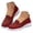Red, variant on Women's Slip on Loafers Comfy Walking Tennis Low Top Ballet Flat Nurse Shoes Casual Sneakers