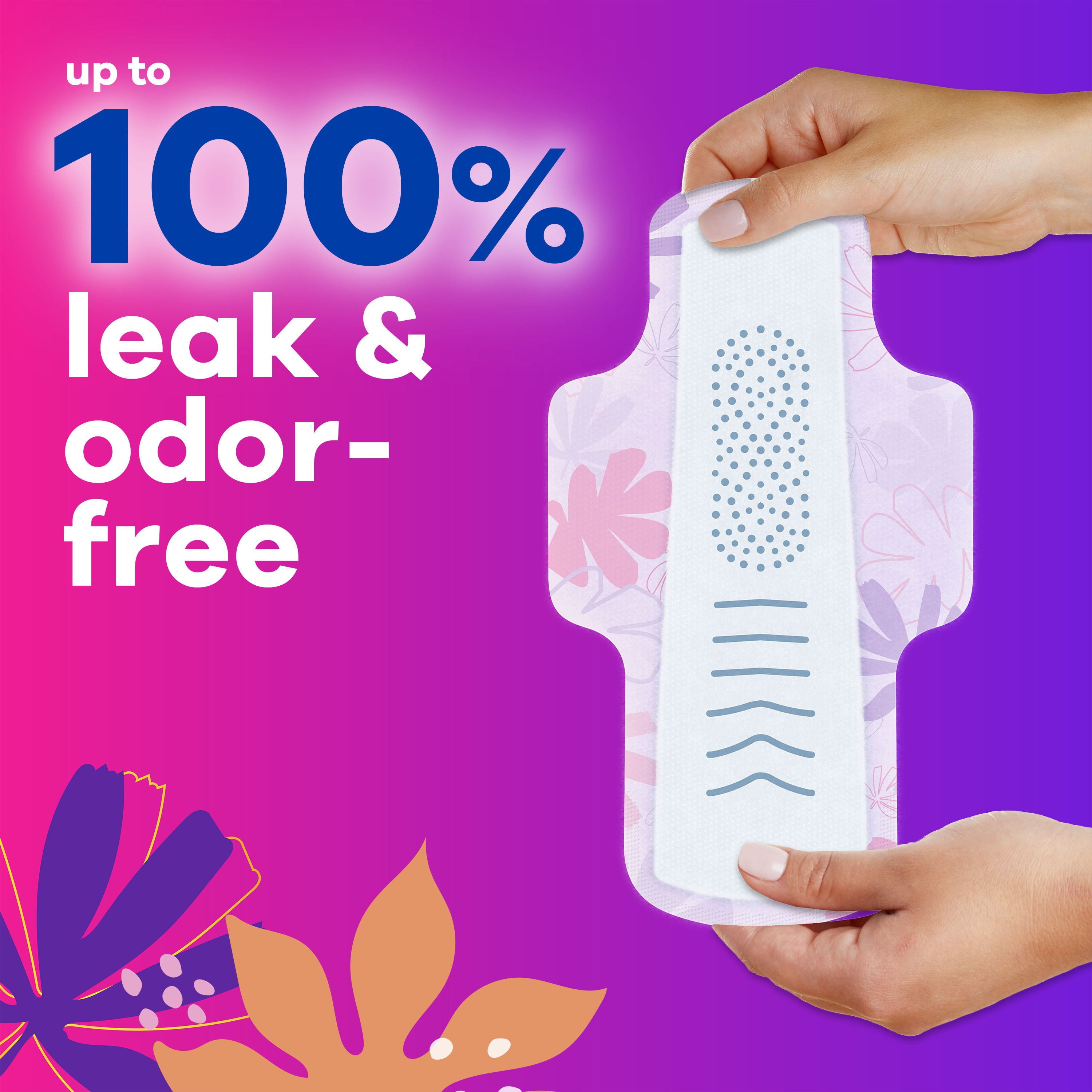 Always Radiant with FlexFoam Pads, Size 2, Heavy, with Wings, Light Clean Scent, 26 Count