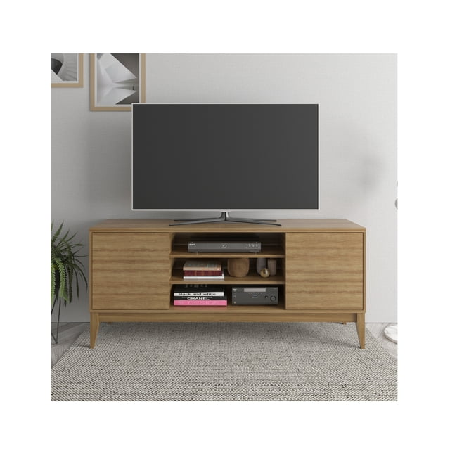 Rack Para Tv 60 Pulgadas Estilo Retro Con Patas Color Almond