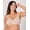 Almond, variant on Women's Coolest Smoothing Wireless Bra, Foam Cups Black With Almond Lining 42DD