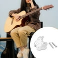thumbnail image 3 of 3 Strings Guitar Hinge Portable Universal Musical Instrument Mounting Screws Brass Plating Tailpiece Musical Instrument Components Accessories with Mounting Screws, 3 of 7