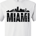 thumbnail image 4 of Inktastic Miami Skyline Grunge T-Shirt, 4 of 5