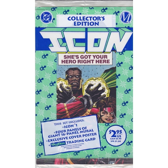Icon #1 (with poster) VF ; DC Comic Book