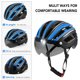 thumbnail image 4 of Casco de bicicleta de montaña Aomiun, casco de motociclismo con luz trasera desmontable, 4 of 8