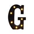 thumbnail image 4 of Lámpara de letras de marquesina, luz de letrero del alfabeto iluminada, decoración navideña, luz de letras de marquesina LED decorativa blanca cálida G 598 x 858 x 157 pulgadas, 4 of 8