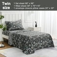 thumbnail image 2 of Floral Printed Sheet Set King Soft Microfiber Botanical Bed Sheets Extra Deep Pocket Pieces, 2 of 6