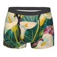 thumbnail image 3 of Haiem Tropical Floral Jungle Men's Boxer Briefs, Every Day Comfort Stretch Cotton Moisture-Wicking Underwear-Medium, 3 of 8