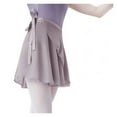 thumbnail image 7 of Girl Women Sheer Ballet Skirts Wrap Chiffon Over Scarf for Dancing Self Tie Ballerina Tutu Dress Skate Dancewear Gymnastic Short, 7 of 7