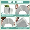 thumbnail image 3 of NOGIS 5 Pack Flower Pot Covers, Pot Insulation Film Double-Layer Thermal Pot Cover Plant Frost Protection for Outdoor and Indoor Plants Heat and Frost Resistant (85x25cm), 3 of 7