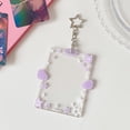 thumbnail image 5 of Card Holder With Keychain, Dienrx Clear Acrylic Id Sleeve With Keyring, Plastic Heavy Duty Top‑Load Card Holder For Student Id, Work Pass, Membership Card & Small Photo Display, 5 of 5