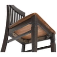 thumbnail image 3 of Sunset Trading Dakota Slat Back Dining Chairs Set of 2 Brown Gray Solid Wood, 3 of 6