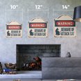 thumbnail image 2 of Beware Of Attack Cat 10” x 10” Sign | Indoor/Outdoor Plastic | SignMission Designer Cats Guard Feline Security Novelty Gift Funny Joke Gag Road Garage, 2 of 4