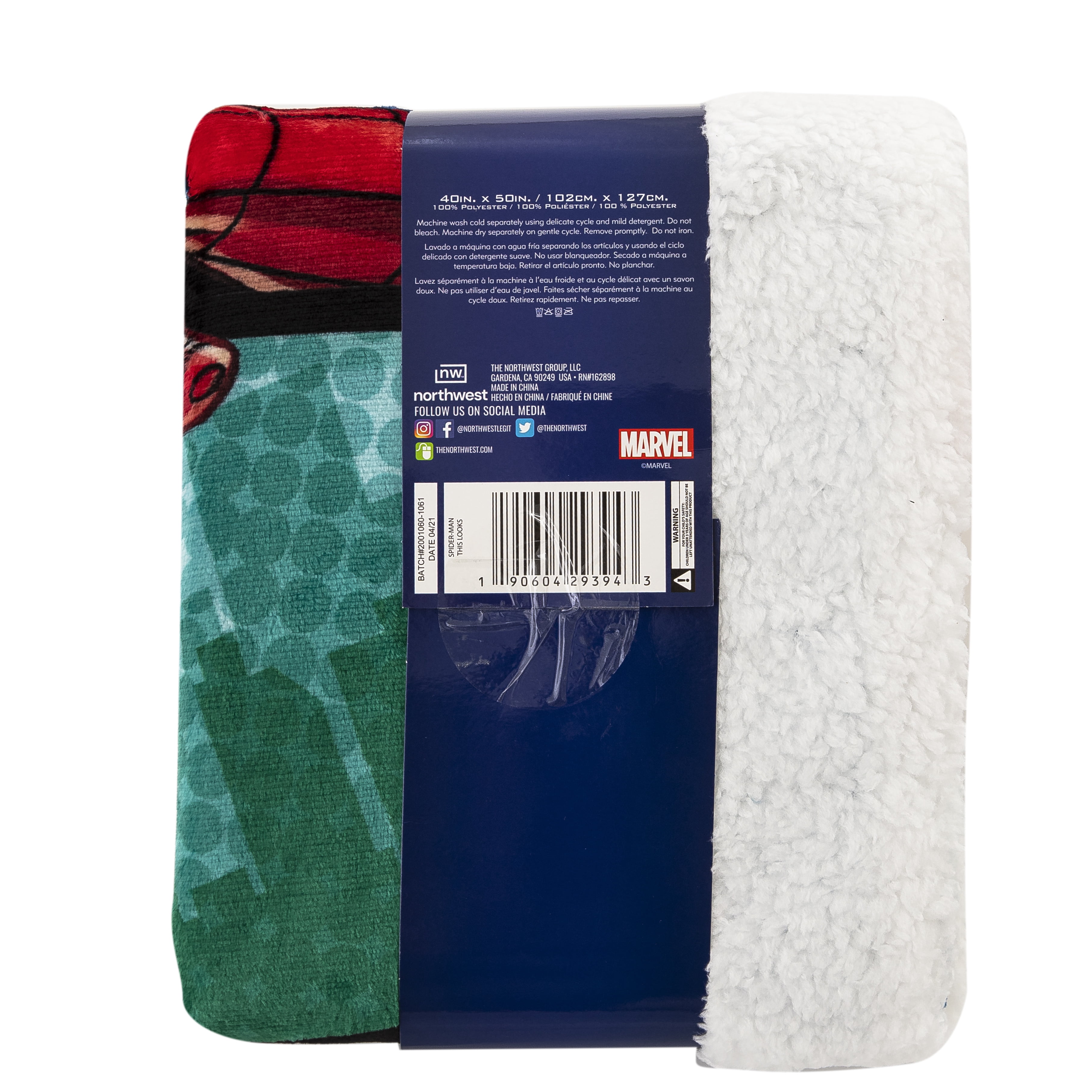 Marvel Spider-Man Throw Blanket, 40x50, Multicolor, Silk Touch Sherpa,  Polyester, 1 Each - Walmart.com