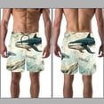 thumbnail image 3 of luoweisi Men's Beach Shorts Quick Dry Swim Trunks with Mesh Lining Whale L, 3 of 5