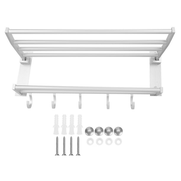 Estante de ducha, estante de ducha de 40 cm, estante de almacenamiento plegable, organizador de toallas, el mejor de su clase