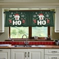thumbnail image 3 of Yayeee Kitchen Curtains Tier Set of 2 Light Filtering 57"x24" Over Sink Window Panels, Christmas Dog, 3 of 7