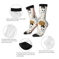 thumbnail image 3 of Yiaed Hand Drawn Animals Print Great elasticity Crew Socks Sports socks for Men and Women, 3 of 5