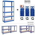 thumbnail image 6 of Dayplus 5-Shelf Adjustable Heavy Duty Storage Metal Shelving Unit 875KG Capacity 150 x70 x30cm, 6 of 7