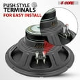 thumbnail image 5 of 12" 200W Car Speakers Pair (4 Ohm) - 100W RMS, 30oz Magnet, 2" Voice Coil, 5 of 10