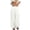 White, variant on Yungyresw Womens Baggy Harem Pants Solid Color Wide Leg High Smocked Waist Flowy Pants For Women Summer Beach Lounge Casual Trousers Deep Green L