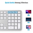 thumbnail image 2 of Teclado Bluetooth OMOTON compatible con Mac Silver, 2 of 9