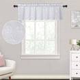thumbnail image 1 of Haperlare 52"W x 15"L White Kitchen Curtain Valances Farmhouse Light Filtering Geometric Valance for Bathroom Living Room Nursery Dorm, 1 of 9