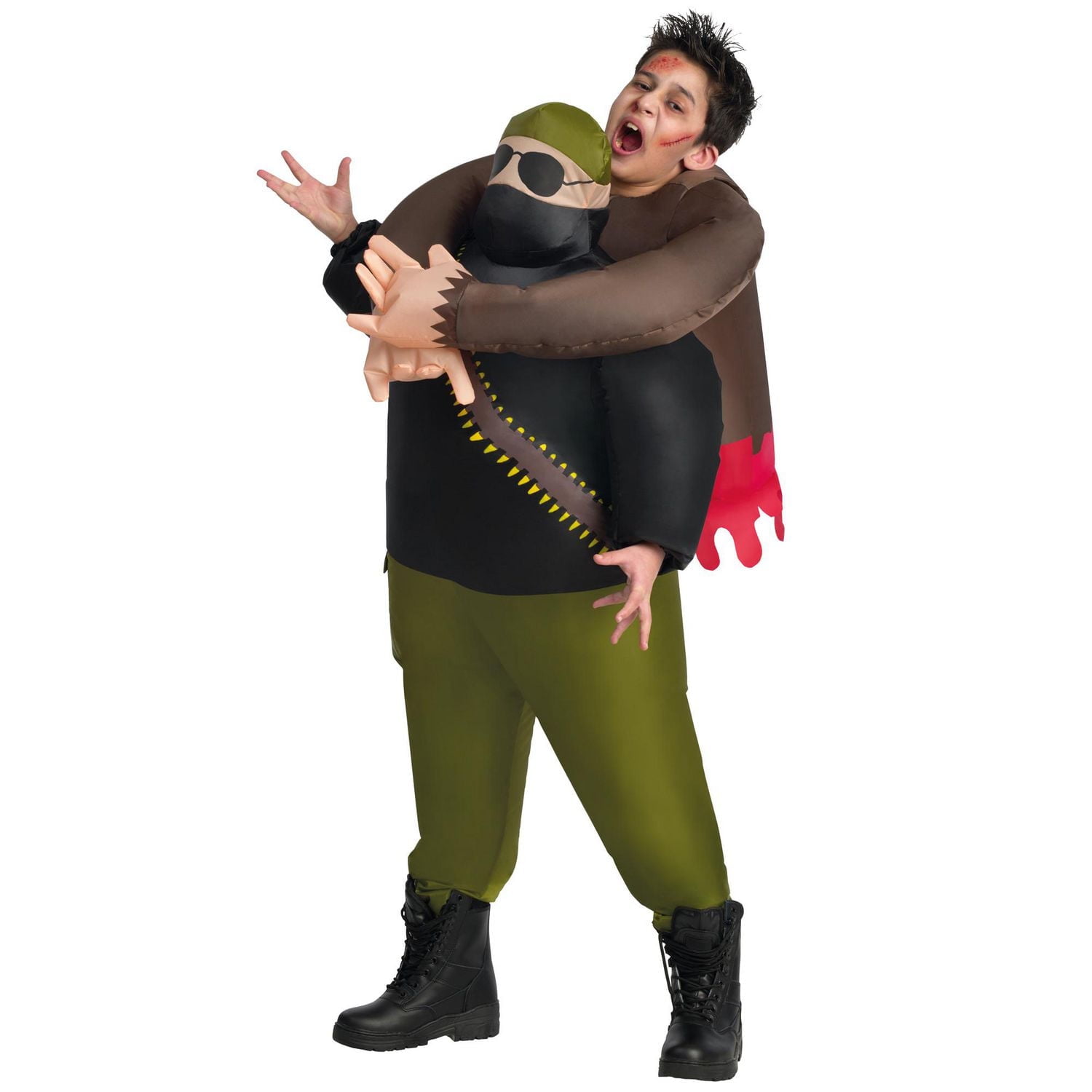 Child Unisex Zombie Pick Me Up Inflatable Costume