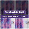 thumbnail image 3 of Btargot Tie Dye Constellation Blackout Curtains Set of 2 Galaxy for Kids Girls Room Ombre Grommet Thermal Insulated Room Darkening Drapes 52 x 63 inch Pink Purple, 3 of 12