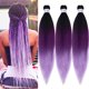 thumbnail image 1 of Ai Yuchen Extensiones de cabello trenzado de color morado, preestiradas, para trenzar micro cajas, trenzas preestiradas, pelo ombre, 26 pulgadas, 3 paquetes, 1 of 5