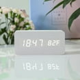 thumbnail image 3 of Reloj despertador Digital moderno, 3 ajustes de , USB de /termómetro de batería, LED grande para oficina, dormitorio, decoración perfecl Despertador Digital, 3 of 8
