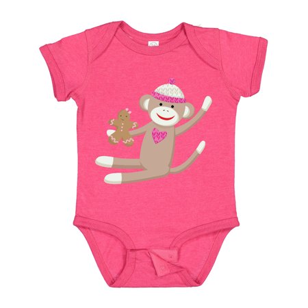 

Inktastic Sock Monkey Gingerbread Gift Baby Boy or Baby Girl Bodysuit