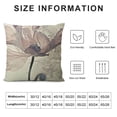 thumbnail image 5 of BANET Modern and Minimalist Style Living Room Sofa Pillow Cover, Digital Printed Square Cushion Cover, with Beautiful Floral Print  White, 5 of 5
