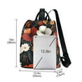 thumbnail image 3 of FORMRS Women's Travel Backpack Purse Anti-Theft Hidden Pockets Casual Shoulder Bag, Red Flowers Pattern, 3 of 7