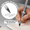 thumbnail image 3 of shiyou-2PCS Ballpoint Pen + Pencil, Multi-Function Medium Point Boligrafos, Dual-ended Pen with Black Ink for School with Gift Box, Office Work Pens for Meeting Recording, Handwritten Drafts, White+G, 3 of 4