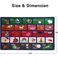 thumbnail image 5 of SAFECASTLE ABC Picture Phonics Alphabet Educational Area Rug for Kids 7'8" x 10'4" Preschool & Classroom Learning Carpet with Upper and Lowercase Letters, Rug for Early Learning, Daycare & Playrooms, 5 of 7