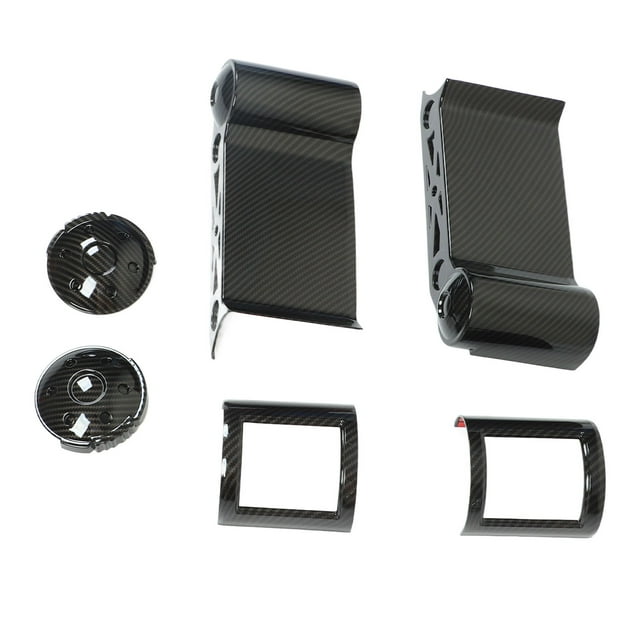Side Air Outlet Decoration, Wear Resistant Compact Structure Firm Dustproof Carbon Fiber Style Car Side Vent Outlet Trim For Vehicle