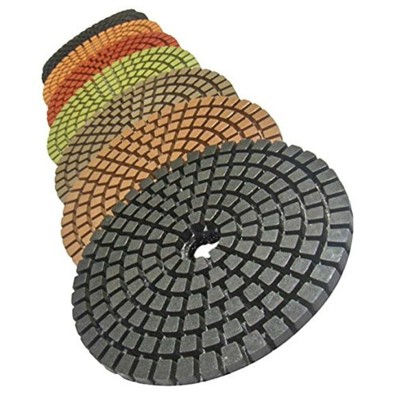 Stadea DPPW04STDA50BB81 Diamond Polishing Pads Concrete Marble Granite Stone Polishing 4" Kit