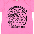 thumbnail image 4 of Inktastic Summer Vacation Mode St. Augustine Beach Florida Boys or Girls Baby Bodysuit, 4 of 5