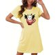 thumbnail image 4 of Camisón corto de talla grande para mujer, camisón de manga corta con estampado de pecho a la moda, camisón para mujer, 4 of 5