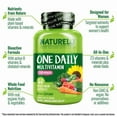 thumbnail image 2 of NATURELO One Daily Multivitamin for Women - Energy Support - Whole Food Supplement to Nourish Hair, Skin, Nails - Non-GMO - No Soy - Gluten Free - 60 Capsules - 2 Month Supply, 2 of 5